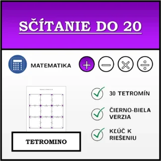 Tetromino: Sčítanie do 20