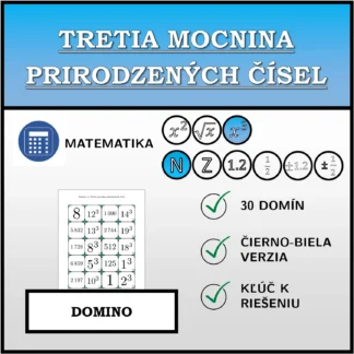 Domino: Tretia mocnina prirodzených čísel