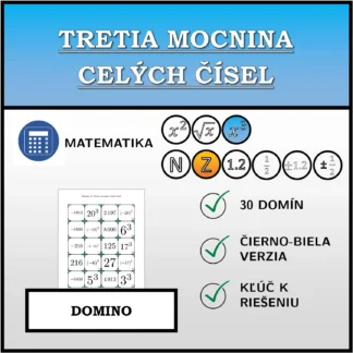 Domino: Tretia mocnina celých čísel