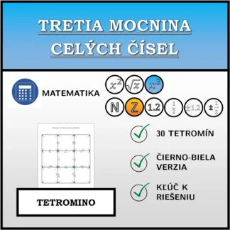 Tetromino: Tretia mocnina celých čísel