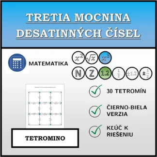 Tetromino: Tretia mocnina desatinných čísel