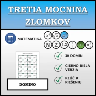 Domino: Tretia mocnina zlomkov