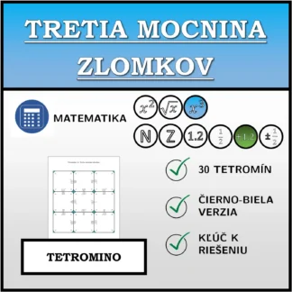 Tetromino: Tretia mocnina zlomkov