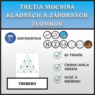 Trimino: Tretia mocnina kladných a záporných zlomkov