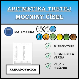 Priraďovačka: Aritmetika tretej mocniny čísel