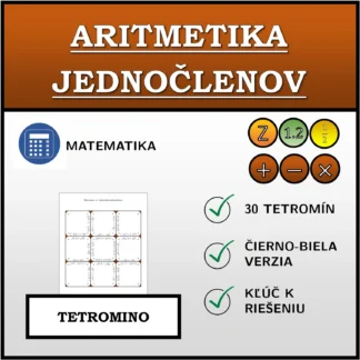 Tetromino: Aritmetika jednočlenov