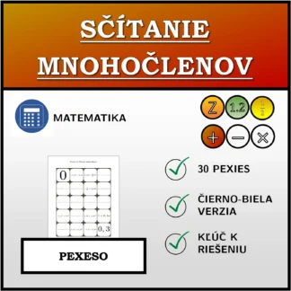 Pexeso: Sčítanie mnohočlenov