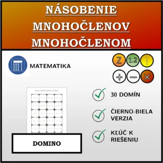 Domino: Násobenie mnohočlenov mnohočlenom