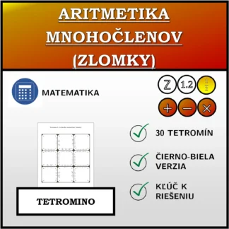 Tetromino: Aritmetika mnohočlenov (zlomky)