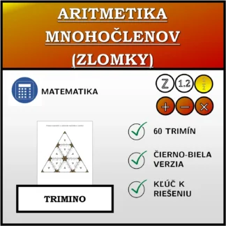 Trimino: Aritmetika mnohočlenov (zlomky)