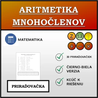 Priraďovačka: Aritmetika mnohočlenov