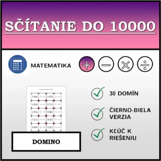 Domino: Sčítanie do 10000