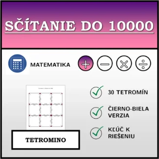 Tetromino: Sčítanie do 10000