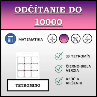 Tetromino: Odčítanie do 10000