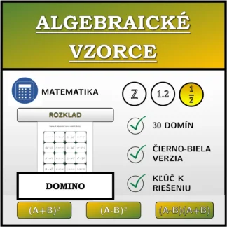 Domino: Algebraické vzorce, rozklad (zlomky)