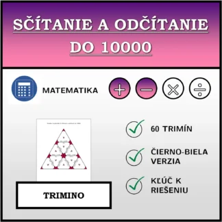 Trimino: Sčítanie a odčítanie do 10000