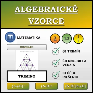 Trimino: Algebraické vzorce, rozklad
