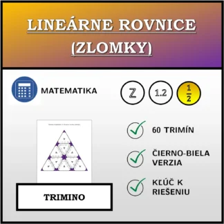 Trimino: Lineárne rovnice (zlomky)