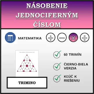 Trimino: Násobenie jednociferným číslom