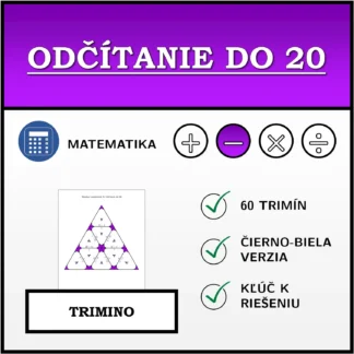 Trimino: Odčítanie do 20