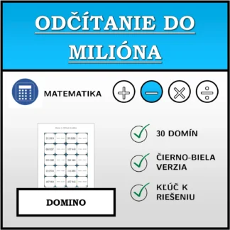 Domino: Odčítanie do milióna