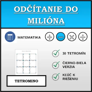 Tetromino: Odčítanie do milióna