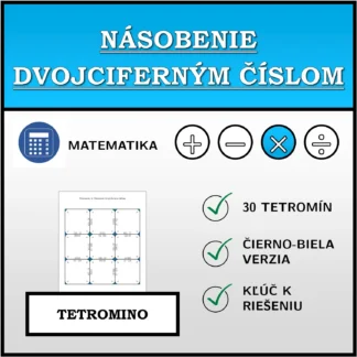 Tetromino: Násobenie dvojciferným číslom