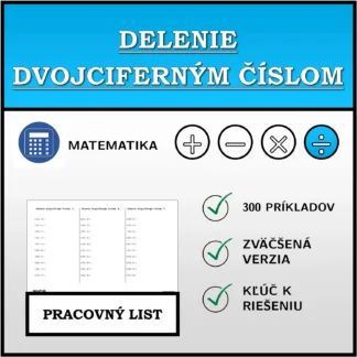 Pracovný list: Delenie dvojciferným číslom