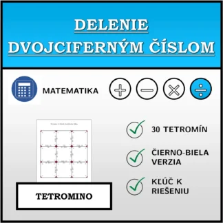 Tetromino: Delenie dvojciferným číslom