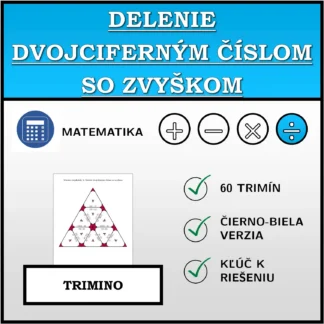 Trimino: Delenie dvojciferným číslom so zvyškom