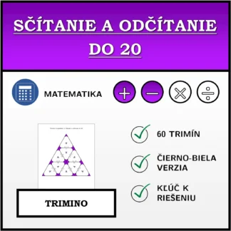 Trimino: Sčítanie a odčítanie do 20