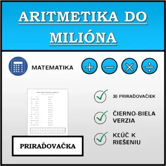 Priraďovačka: Aritmetika do milióna