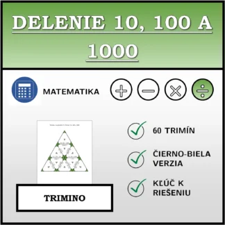Trimino: Delenie 10, 100 a 1000