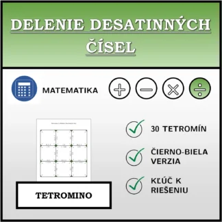 Tetromino: Delenie desatinných čísel