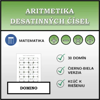 Domino: Aritmetika desatinných čísel