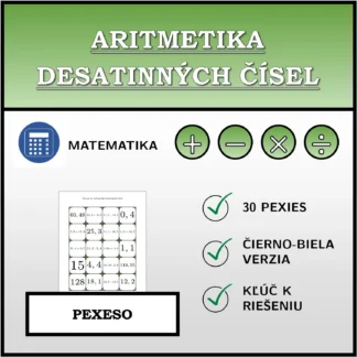 Pexeso: Aritmetika desatinných čísel