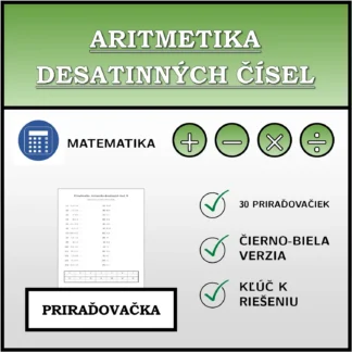 Priraďovačka: Aritmetika desatinných čísel