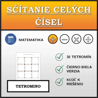 Tetromino: Sčítanie celých čísel