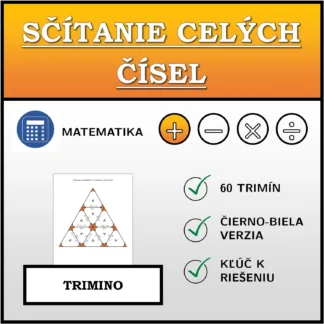 Trimino: Sčítanie celých čísel