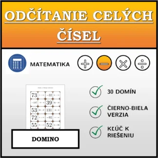 Domino: Odčítanie celých čísel
