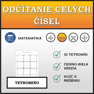 Tetromino: Odčítanie celých čísel
