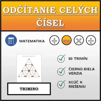 Trimino: Odčítanie celých čísel