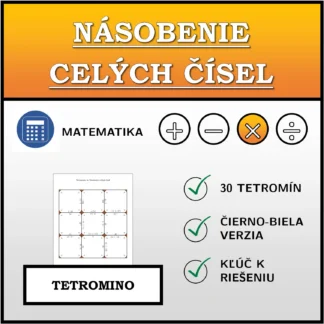 Tetromino: Násobenie celých čísel