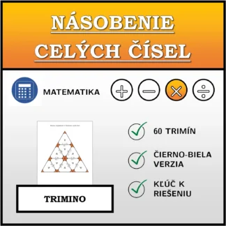 Trimino: Násobenie celých čísel