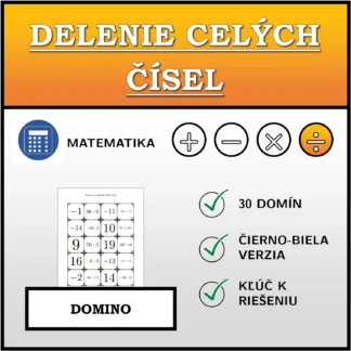 Domino: Delenie celých čísel