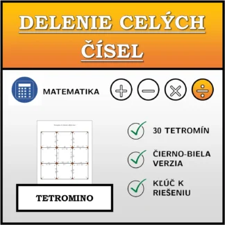 Tetromino: Delenie celých čísel