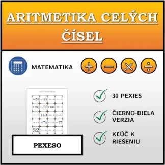 Pexeso: Aritmetika celých čísel