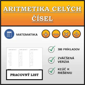 Pracovný list: Aritmetika celých čísel