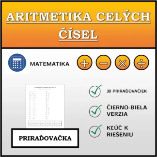 Priraďovačka: Aritmetika celých čísel