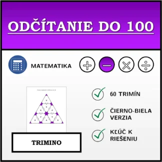 Trimino: Odčítanie do 100